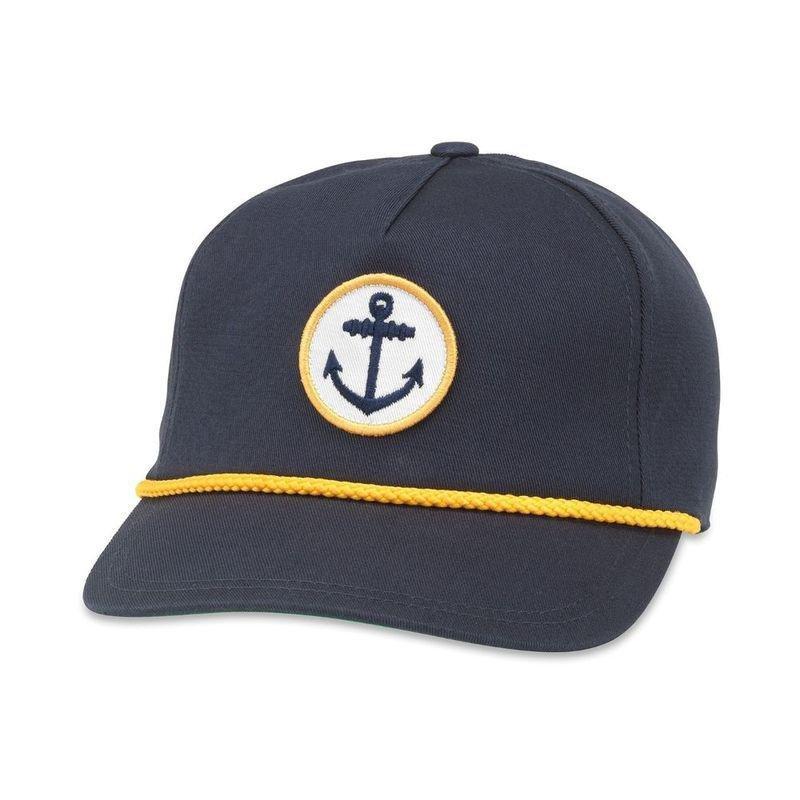 AMERICAN NEEDLE - American Needle Anchor Cappy Cap Navy/Gold