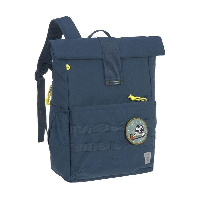 Lassig Medium Rolltop Kids Backpack - Navy Blue, , large image number 0