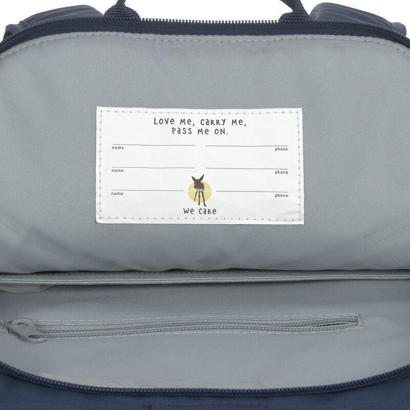 Lassig Medium Rolltop Kids Backpack - Navy Blue, , large image number 2