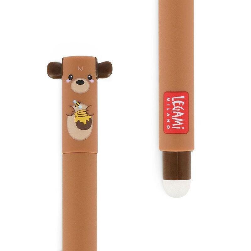 Legami Erasable Gel Pen - Erasable Pen - Teddy Bear, , large image number 1