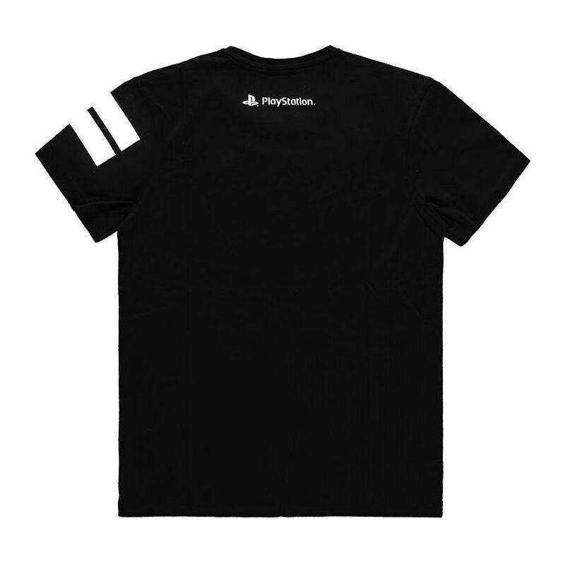 Difuzed Sony Playstation Black & White Logo Men's T-Shirt Black, , large image number 1