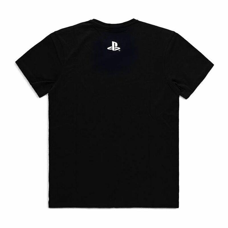 Difuzed Sony Playstation Color Stripe Logo Men's T-Shirt Black, , large image number 1