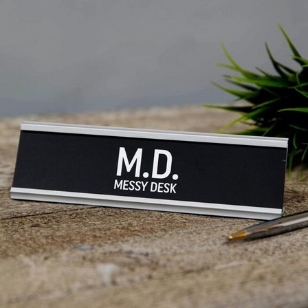 HARVEY MAKIN - Harvey Makin MD Messy Desk Plaque