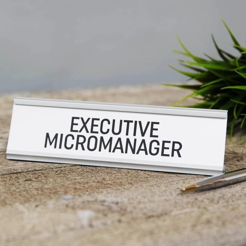 Harvey Makin Executive Micromanager Desk Plaque, , large image number 0