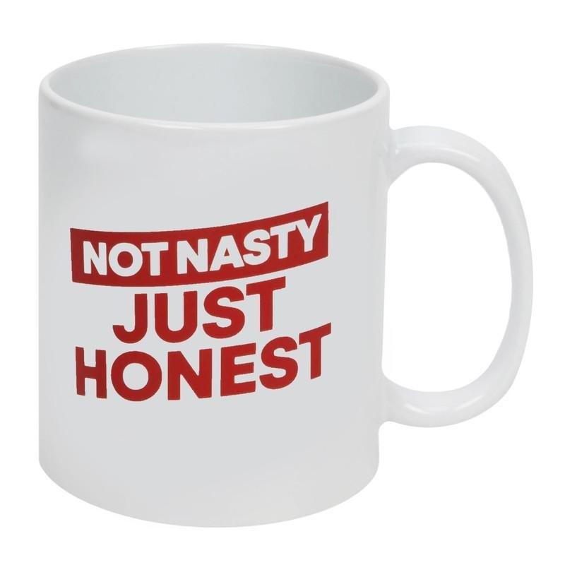 Harvey Makin Ministry Of Humour Not Nasty Just Honest Mug 400ml, , large image number 0