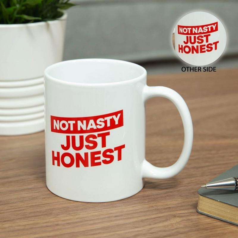 Harvey Makin Ministry Of Humour Not Nasty Just Honest Mug 400ml, , large image number 2