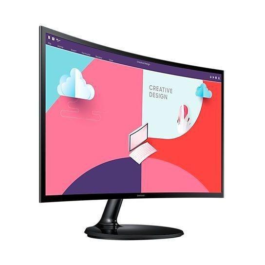 Samsung S3 24" FHD/75hz Essential Curved Monitor, , large image number 2