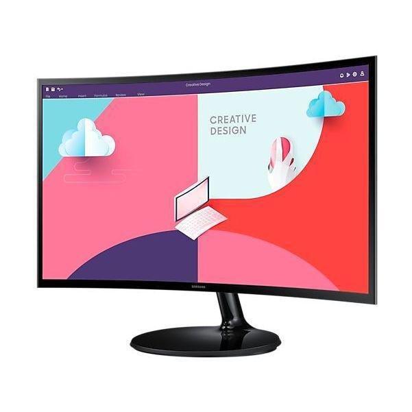 Samsung S3 24" FHD/75hz Essential Curved Monitor, , large image number 3
