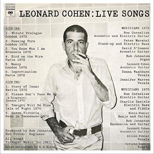 Leonard Cohen - Live Songs | Leonard Cohen, , large image number 0