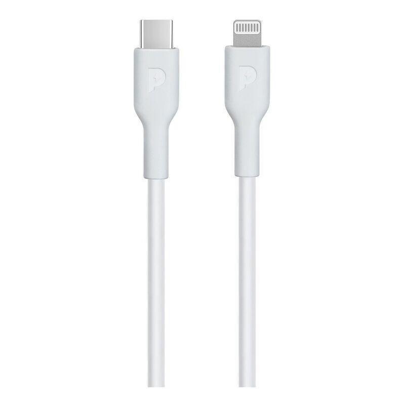 Powerology Type-C To Lightning Cable PD 20W - White, , large image number 1