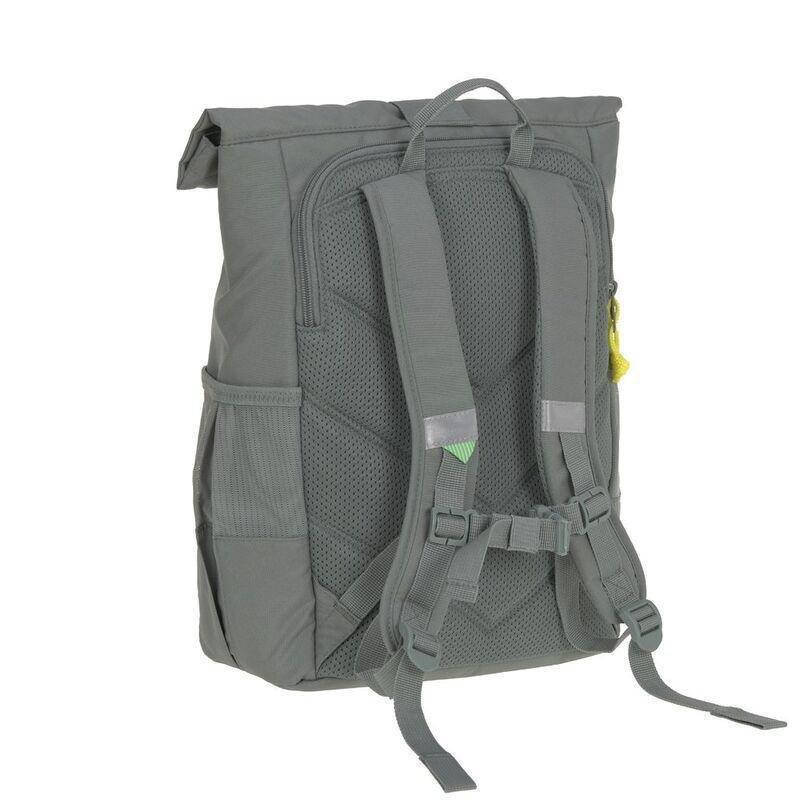 Lassig Medium Rolltop Kids Backpack - Green, , large image number 1