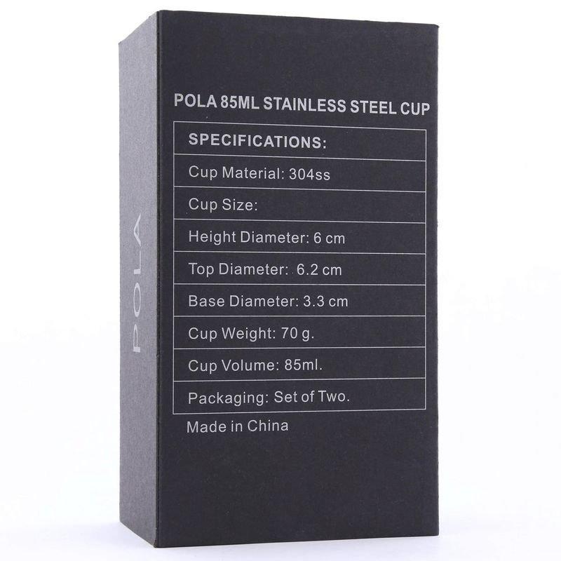 Rovatti Pola Stainless Steel Cup Black 85ml, , large image number 1