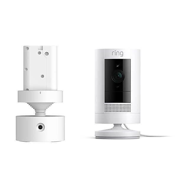 Ring Indoor/Outdoor Camera Plug-In + Pan-Tilt Mount For Stick Up Camera - White (Bundle), , large image number 0