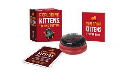 RUNNING PRESS - Exploding Kittens Talking Button | Exploding Kittens