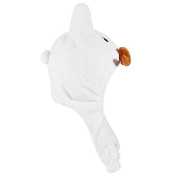 Kidrobot Mustache White Labbit Earflap Hat By Frank Kozik, , large image number 2