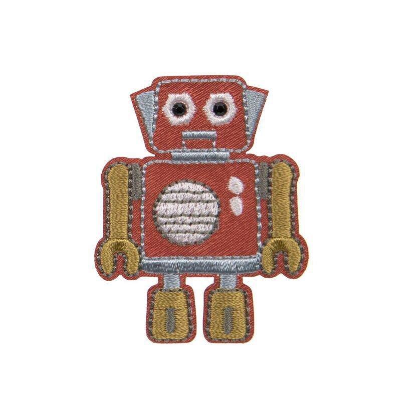 Lassig Textile Woven Sticker Stick On - Robots (Set of 3), , large image number 2