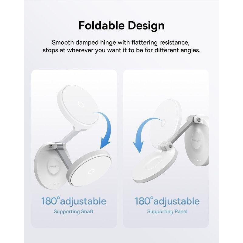 Baseus MagPro Magnetic Foldable Phone Mount - Moon White, , large image number 1