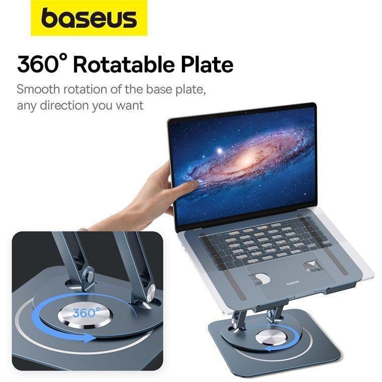 Baseus UltraStable Pro Series Rotatable and Foldable Laptop Stand - Space Grey, , large image number 4
