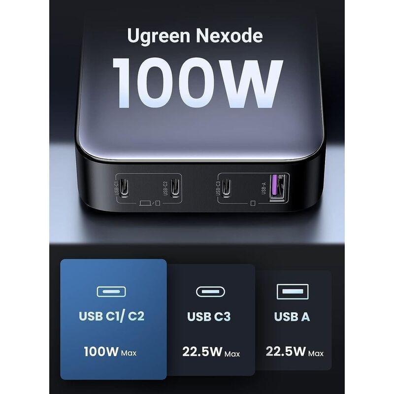 UGREEN Nexode GaN 100W Laptop USB-C Charger 4-Port Desktop Wall Charger, , large image number 1