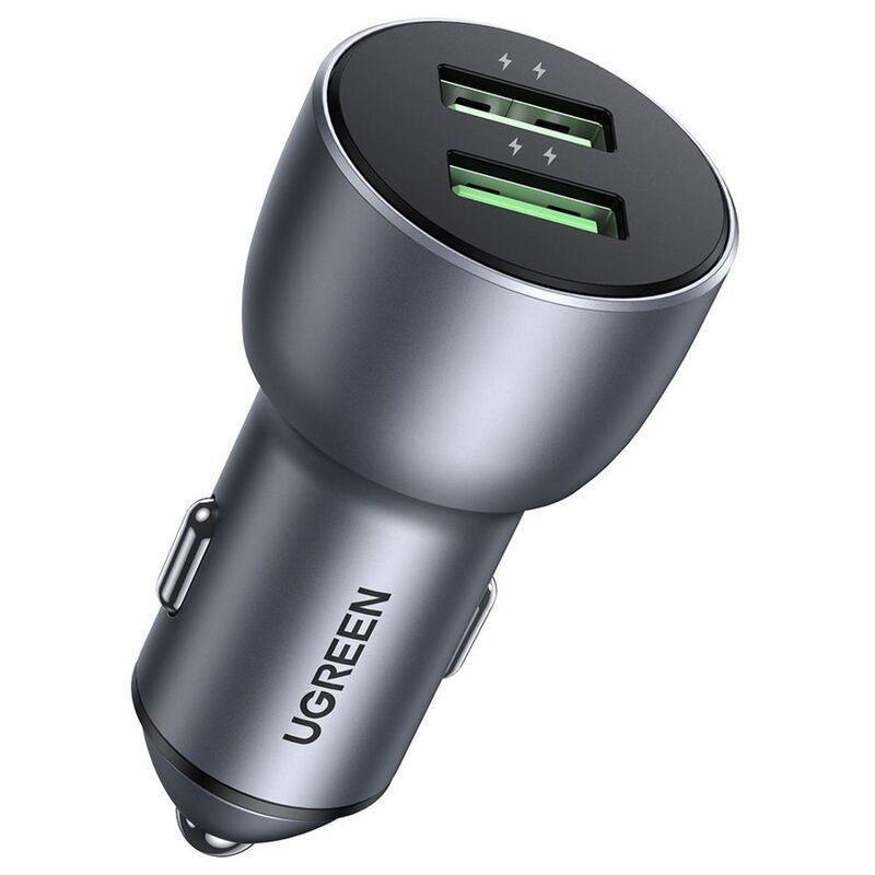 UGREEN - UGREEN Fast Car Charger QC 3.0 Dual USB-A 36W - Dark Blue