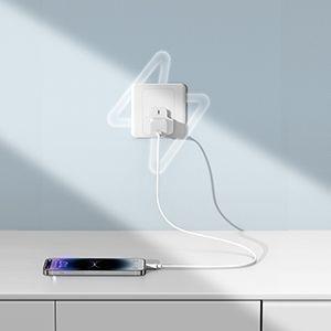 Baseus GaN5 Fast Charger(mini) 1 USB-C 30W UK - Moon White, , large image number 2
