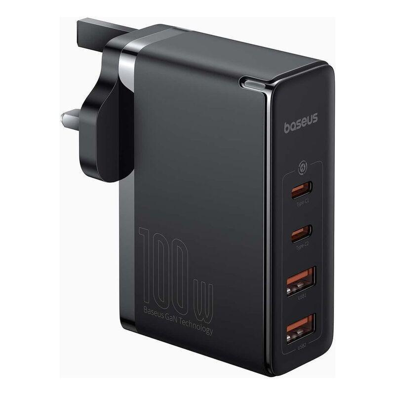 Baseus GaN5 Pro Fast Charger 2 USB-C+ 2 USB-A 100W UK - Black, , medium