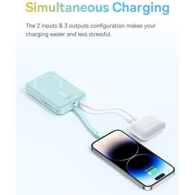 Baseus Magnetic Mini Wireless Fast Charge Power Bank Type-C Edition 10000mAh 30W - Stellar White, , large image number 2