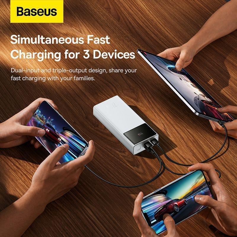 Baseus Star-Lord Digital Display Fast Charge Power Bank 30000mAh 22.5W - White, , large image number 5