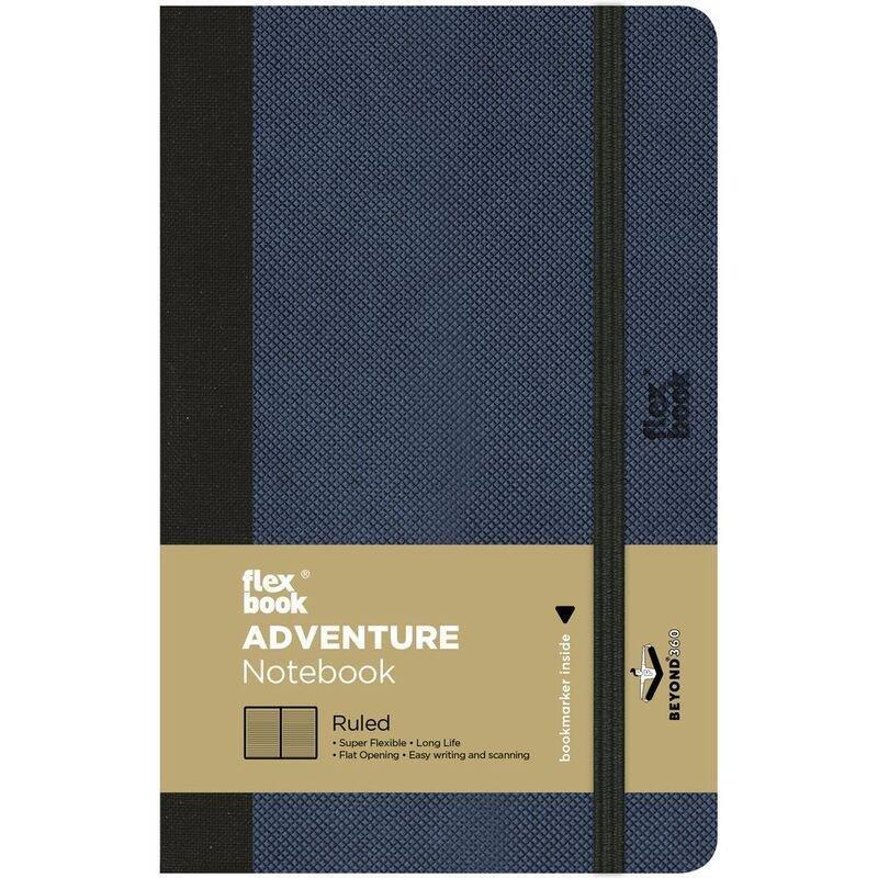 Flexbook Adventure Ruled A6 Notebook Royal Blue - Pocket - Royal Blue (9 x 14 cm), , large image number 0