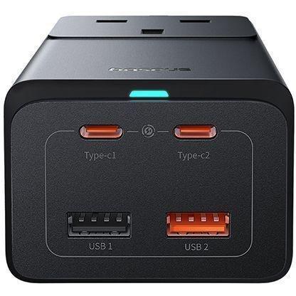 Baseus GaN5 Pro PowerCombo On Powerstrip AC + 2 USB-A + 2 USB-C 65W 1.5m UK - Black, , large image number 1