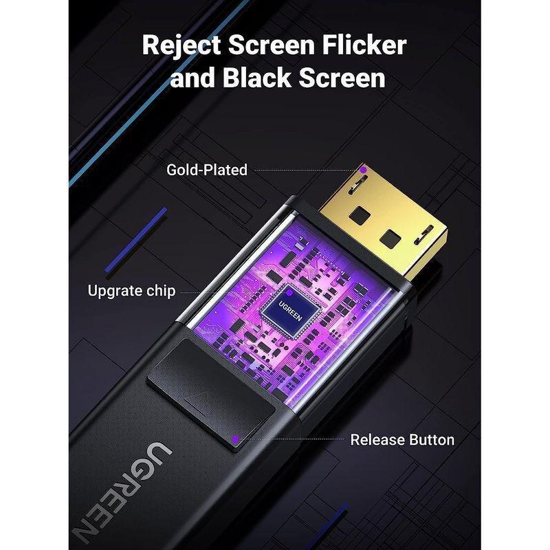 UGREEN DisplayPort Male to HDMI Male Cable 5m - Black, , large image number 1