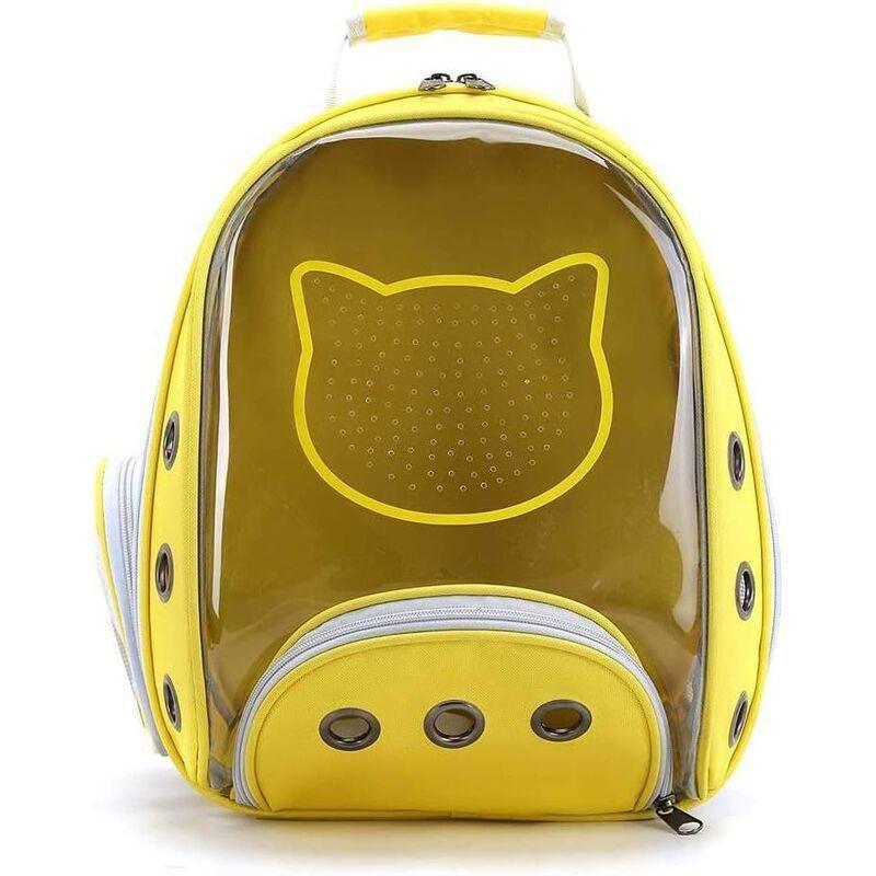 Nutrapet Petstranaut Backpack Bobble Cat Face Yellow, , large image number 0