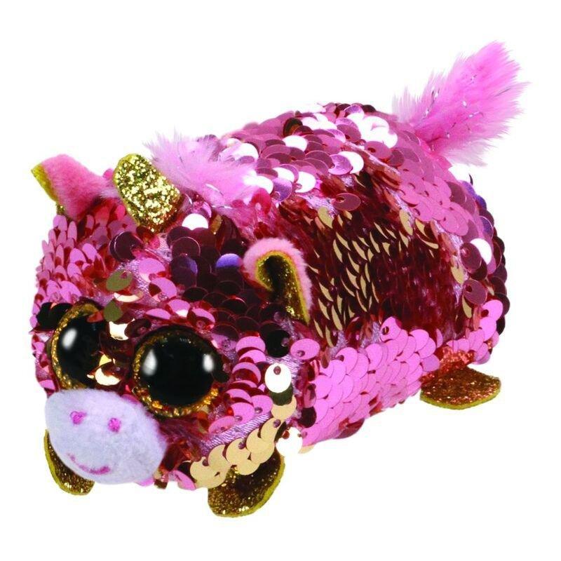 Teeny Flippable Sunset The Unicorn Plush Toy 2-Inch, , large image number 0