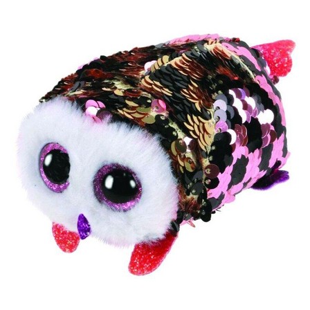 TY - Teeny Flippable Checks The Owl Plush Toy 2-Inch