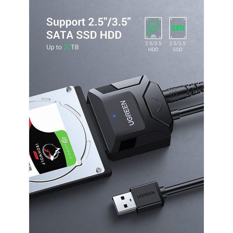 UGREEN USB 3.0 to SATA Adapter Cable, , large image number 1
