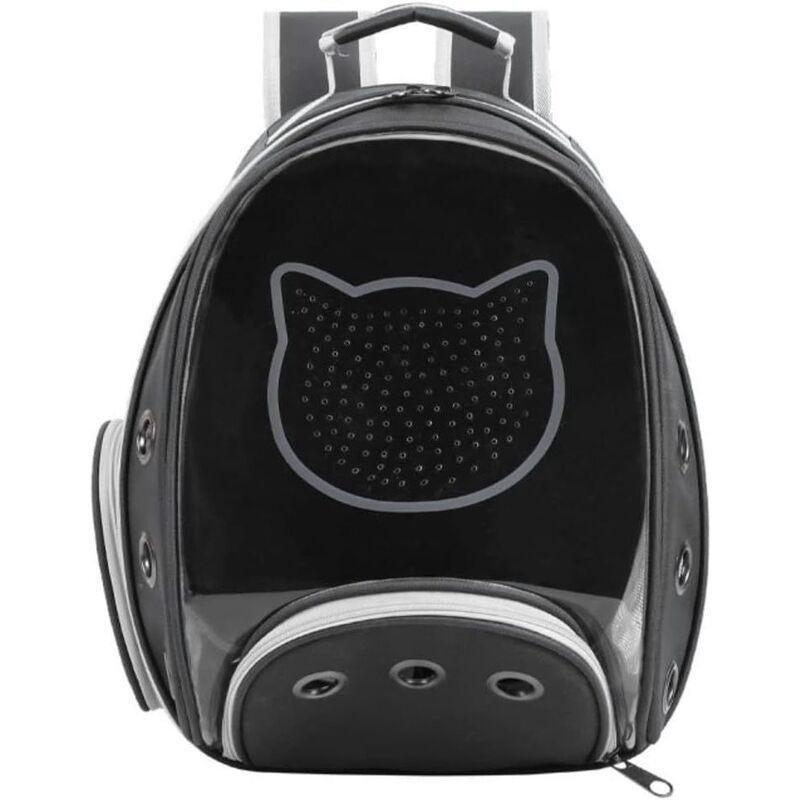 Nutrapet Petstranaut Backpack Bobble Cat Face Black, , large image number 0