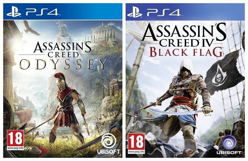Assassin's Creed Odyssey + Assassin's Creed Black Flag (Bundle) - PS4, , large image number 0