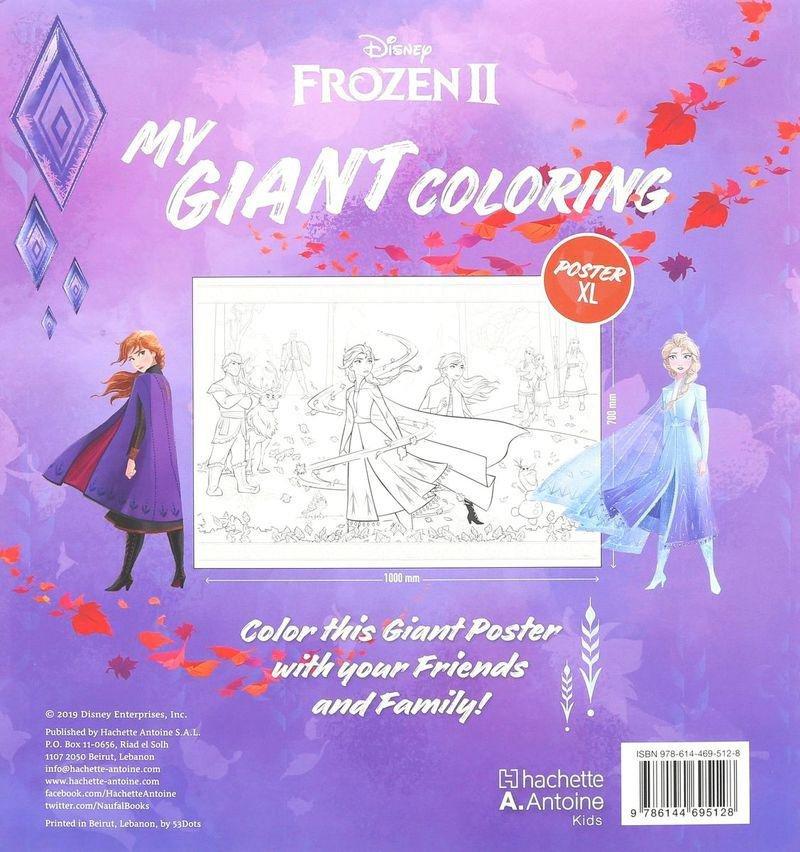 HACHETTE ANTOINE S.A.L. - Frozen 2 My Giant Coloring | Disney Books