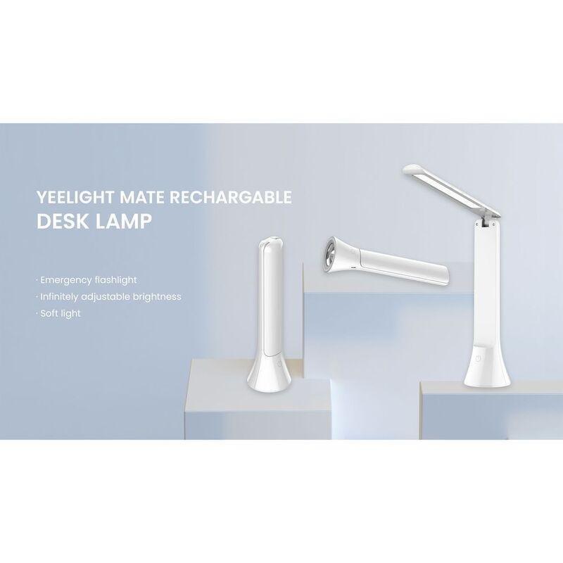 Xiaomi Yeelight Mate-Rechargable Table Light With Torch - White, , large image number 3