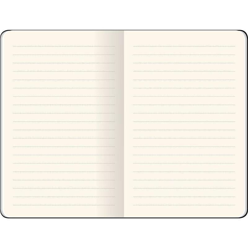 Flexbook Global Ruled A6 Notebook - Pocket - Black Cover/Orange Spine (9 x 14 cm), , large image number 2