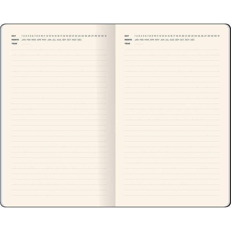 Flexbook Global Open-Date A5 Notebook - Medium - Black Cover/Black Spine (13 x 21 cm), , large image number 2