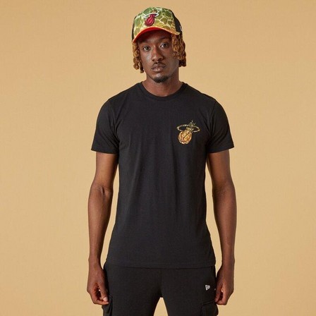 NEW ERA - New Era NBA Miami Heat Back Body Print Men's T-Shirt Black XL