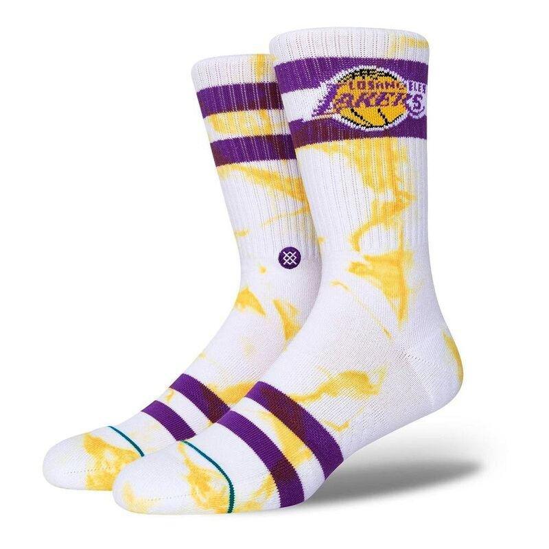 Stance NBA Lakers Dyed Men's Crew Socks Gold, , large image number 0