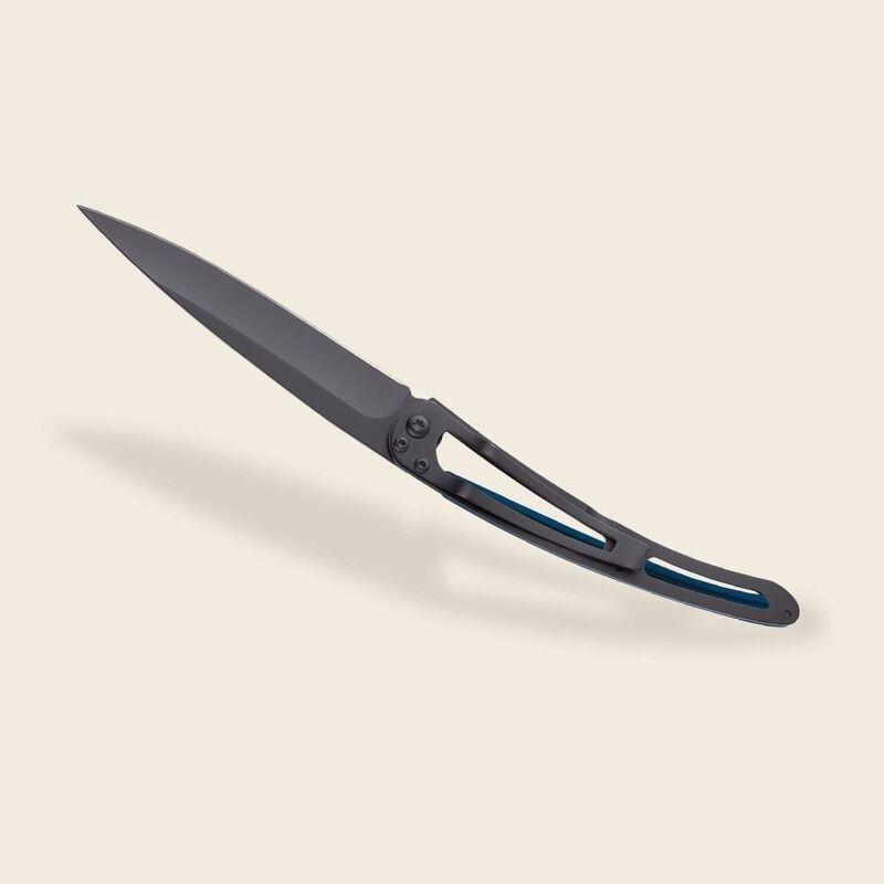 Deejo 37G Pocket Knife - Blue Aluminium/Clouds (Black), , large image number 3