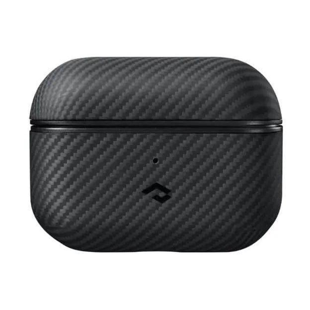 Pitaka MagEZ Magsafe Carbon Fiber Airpods Case for Airpods Pro/Pro2 - Black/Grey Twill, , large image number 0