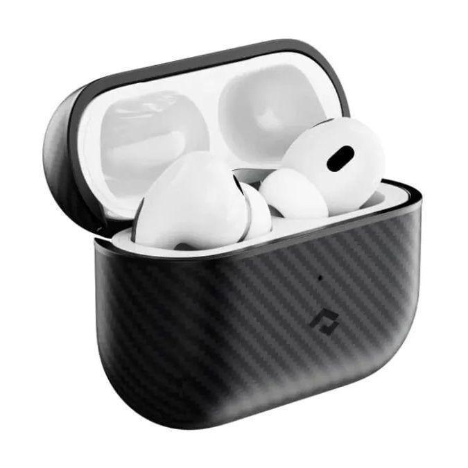 Pitaka MagEZ Magsafe Carbon Fiber Airpods Case for Airpods Pro/Pro2 - Black/Grey Twill, , large image number 3