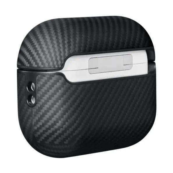Pitaka MagEZ Magsafe Carbon Fiber Airpods Case for Airpods Pro/Pro2 - Black/Grey Twill, , large image number 4