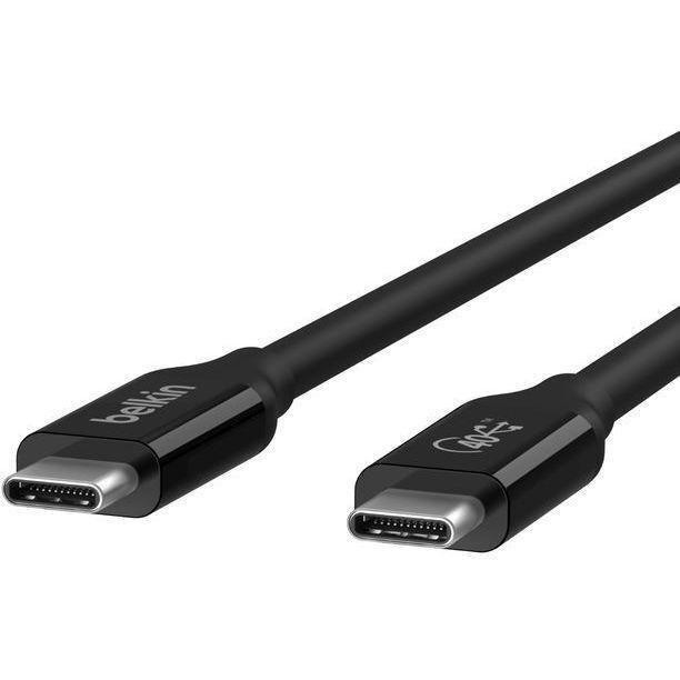 Belkin Connect USB4 Cable 100W + 40Gbps 0.8m - Black, , large image number 1