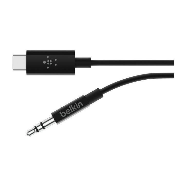 Belkin Rockstar 3.5mm Audio Cable with USB-C Connector 1.8m - Black, , large image number 0