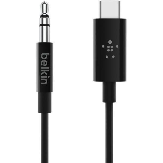 Belkin Rockstar 3.5mm Audio Cable with USB-C Connector 1.8m - Black, , large image number 1